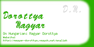 dorottya magyar business card